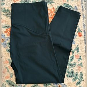 Spanx Booty Boost Active 7/8 Leggings Dark Palm, size Large